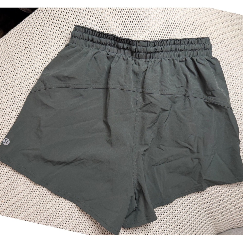 Lululemon Track That Mid-Rise Lined Short 5 Dark Forest Green Size 2